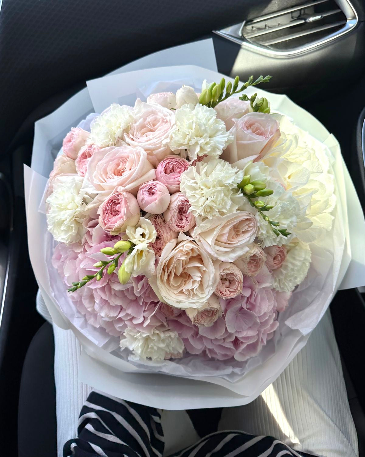 Love Letter — Blush Ivory Garden Roses · Mix Bouquets by Ame Flowers