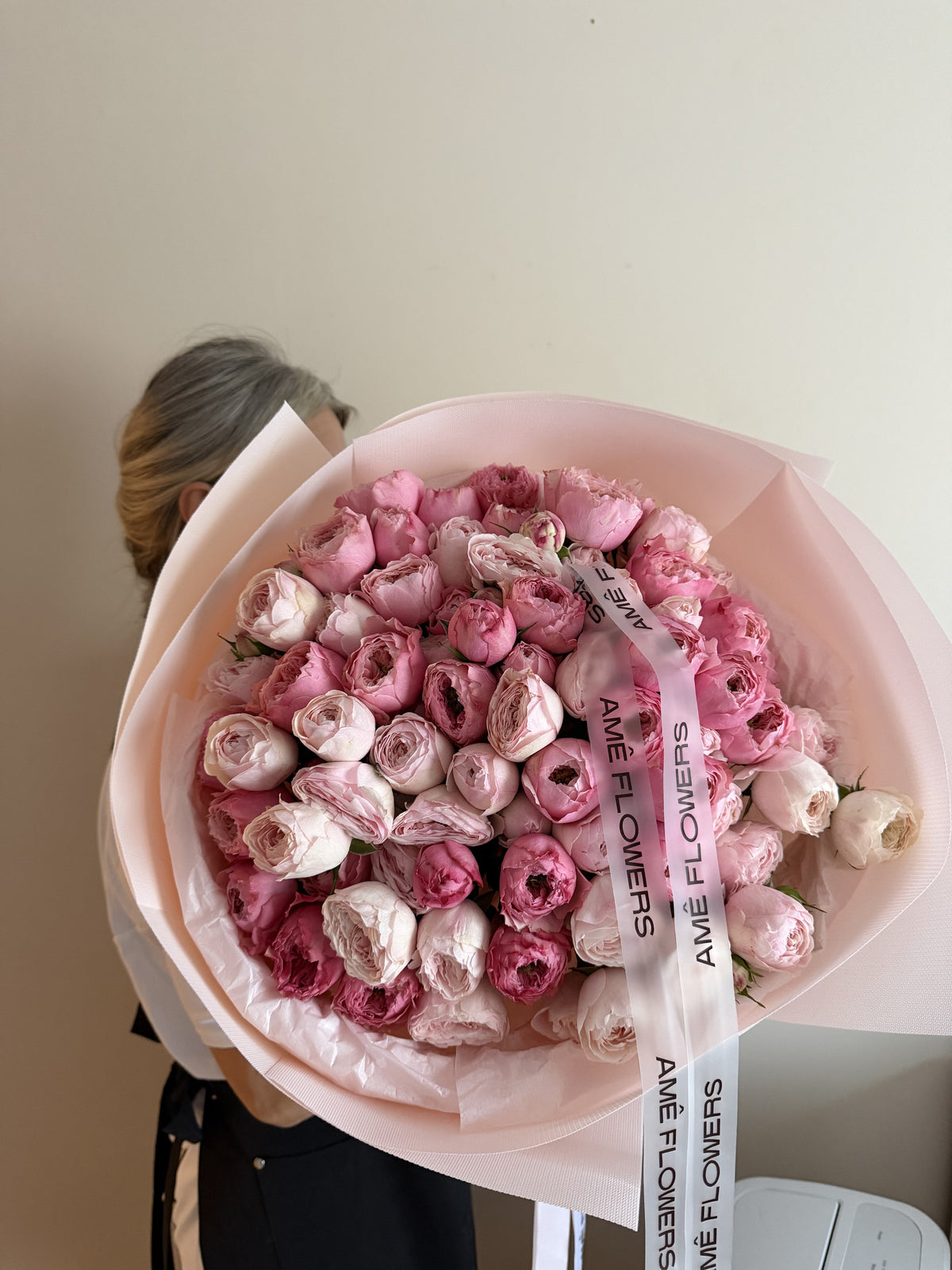 Mansfield Park Garden Spray Roses — Blush Pink Garden Spray Roses · Roses by Ame Flowers