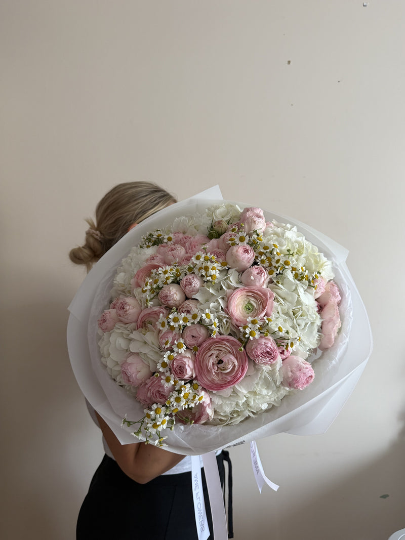 Countryside Bloom — Blush Ivory Spray Roses · Mix Bouquets by Ame Flowers