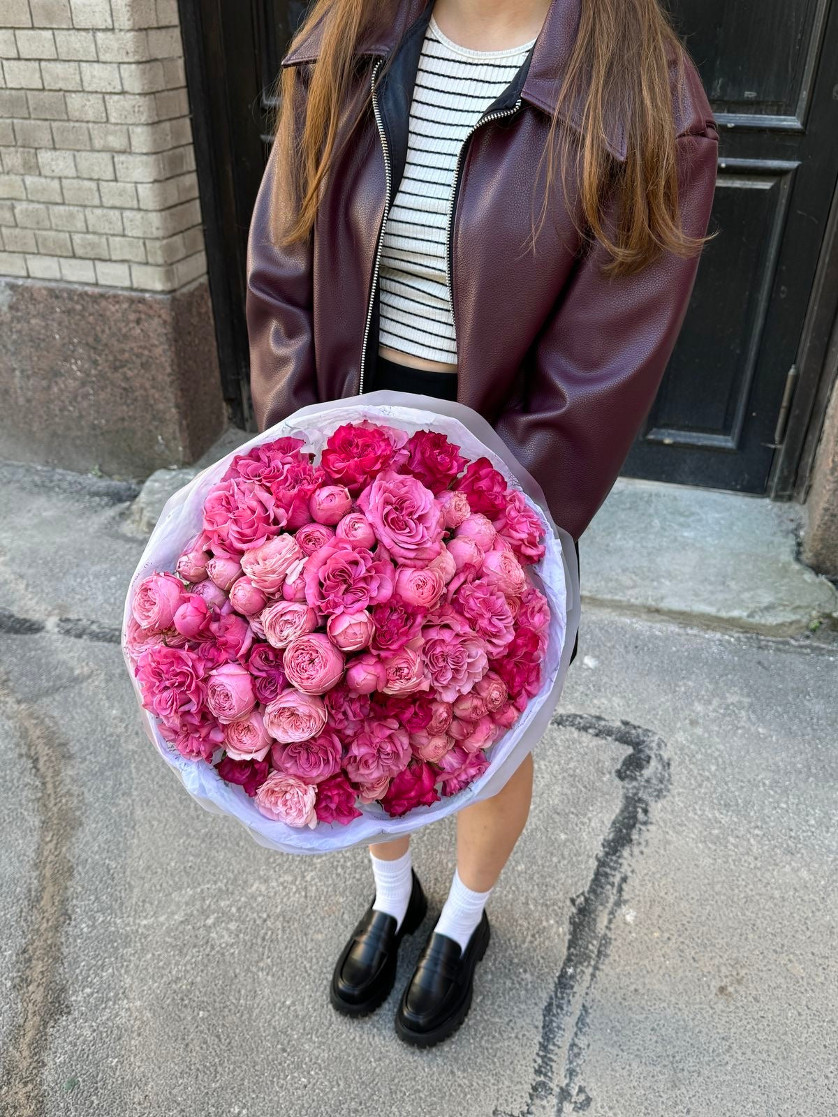 She’s the Moment — Pink Garden Roses · Mix Bouquets by Ame Flowers