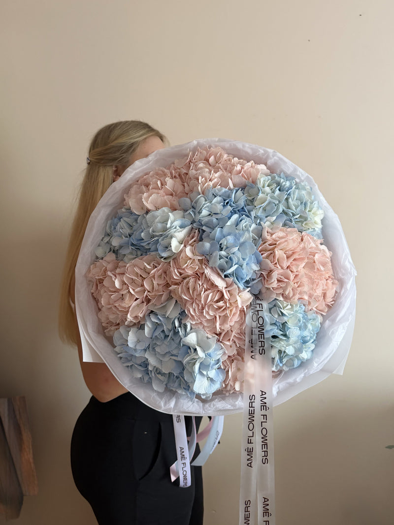 Hydrangeas Mix — Blush Blue Hydrangeas · Mono Bouquets by Ame Flowers