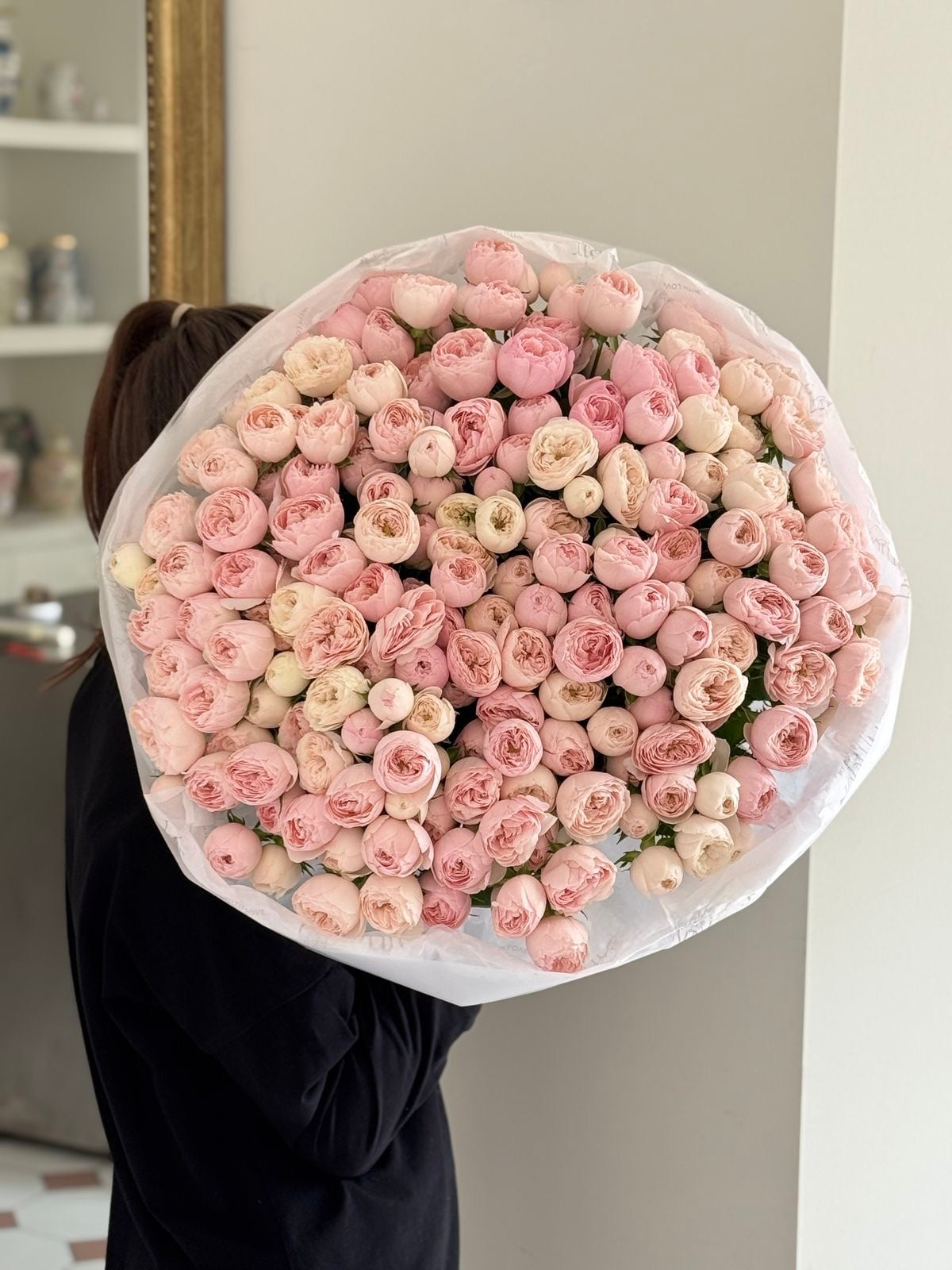 Mansfield Park Garden Spray Roses — Blush Pink Garden Spray Roses · Roses by Ame Flowers