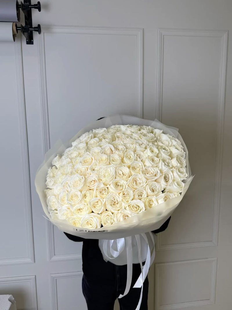 White Roses — Ivory White Roses · Roses by Ame Flowers