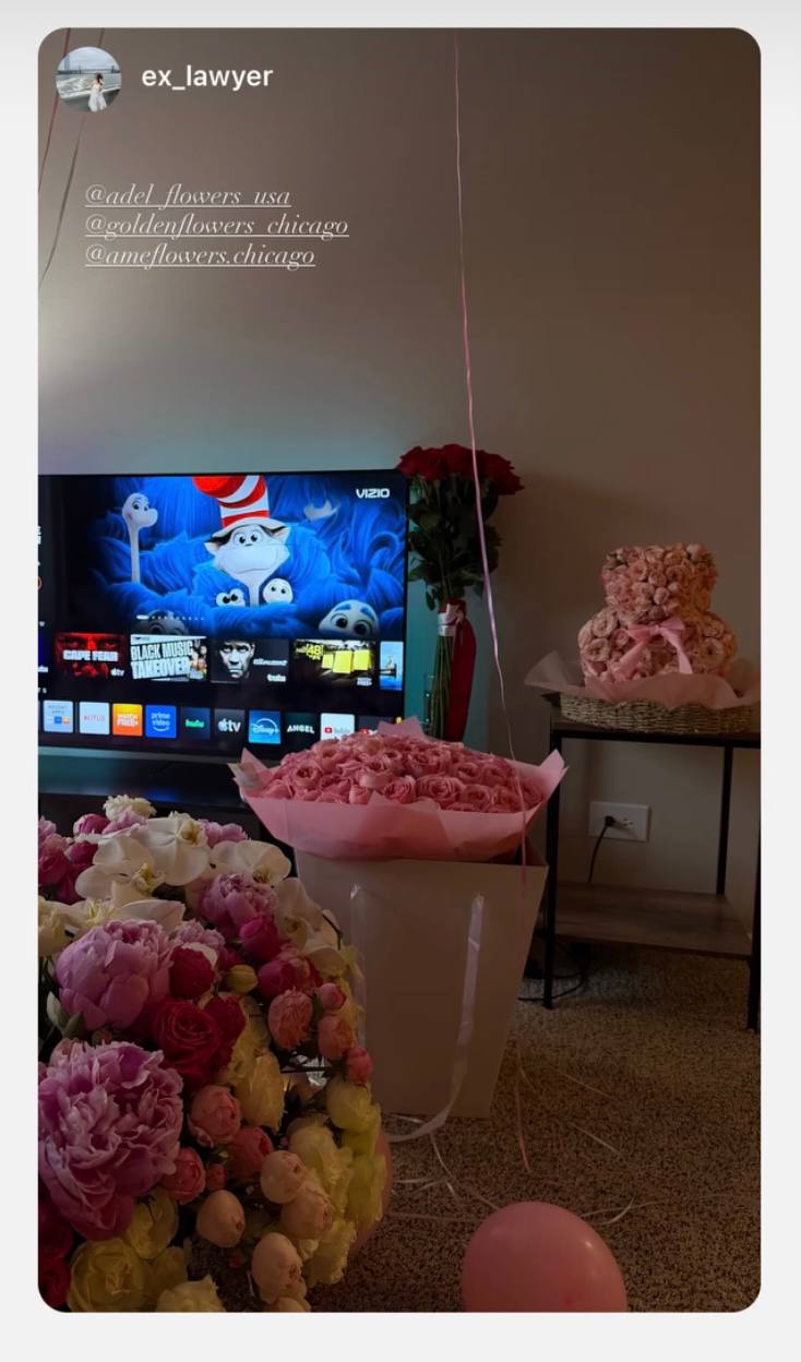 Customer bouquet from Âme Flowers